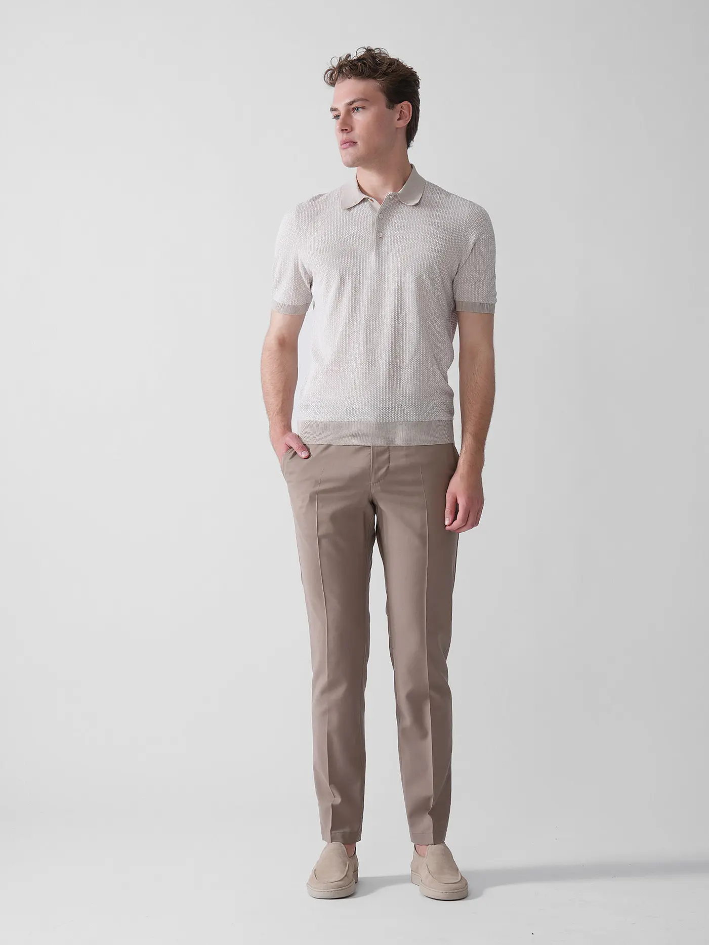 GRAN SASSO | Poloshirt | beige